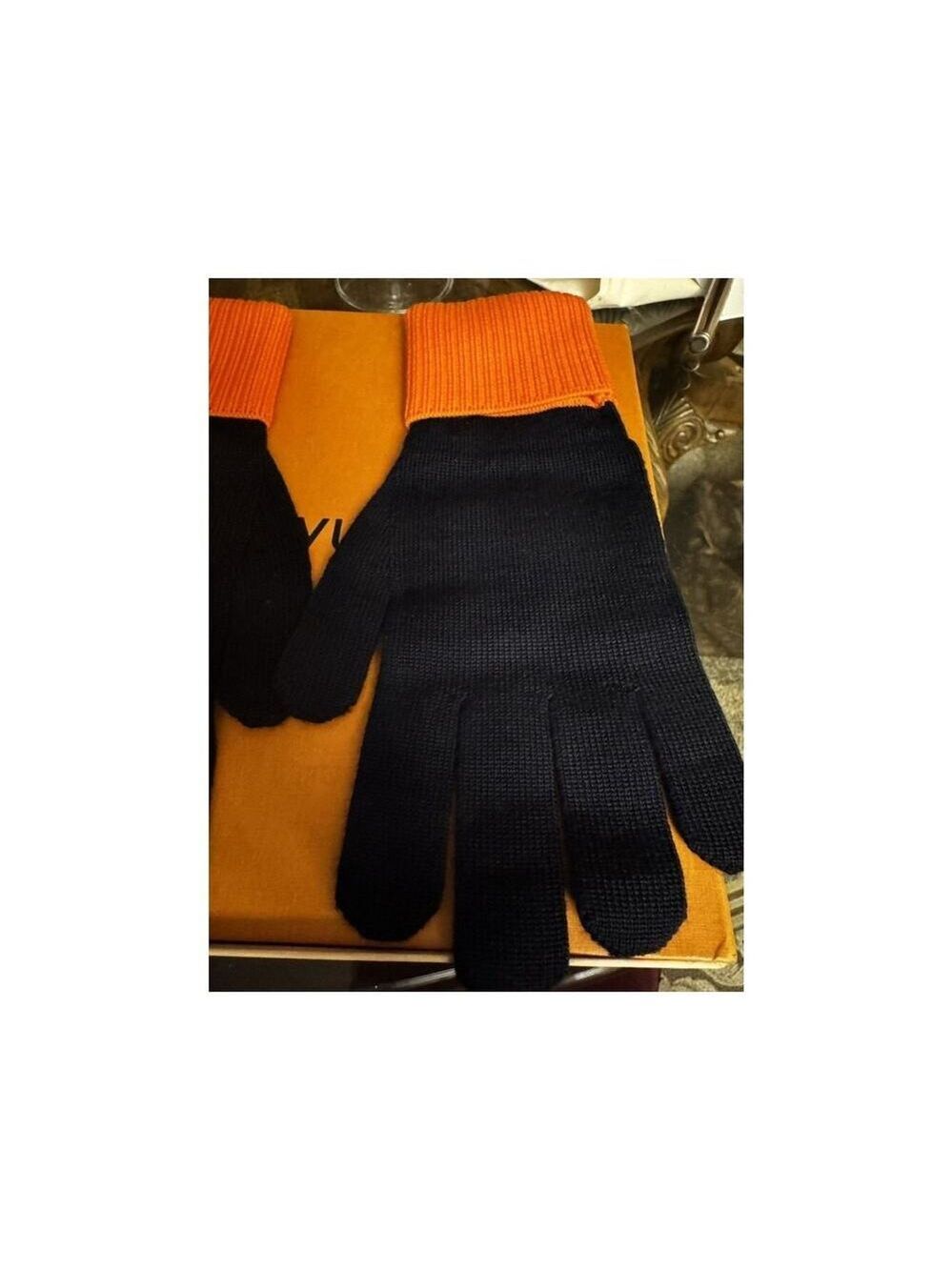 Louis Vuitton Gon Louis Marine Large Navy & Orange Gloves Box, COA - Picture 5 of 14